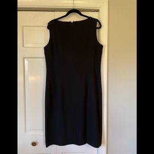 Classic Black Sleeveless Sheath Dress